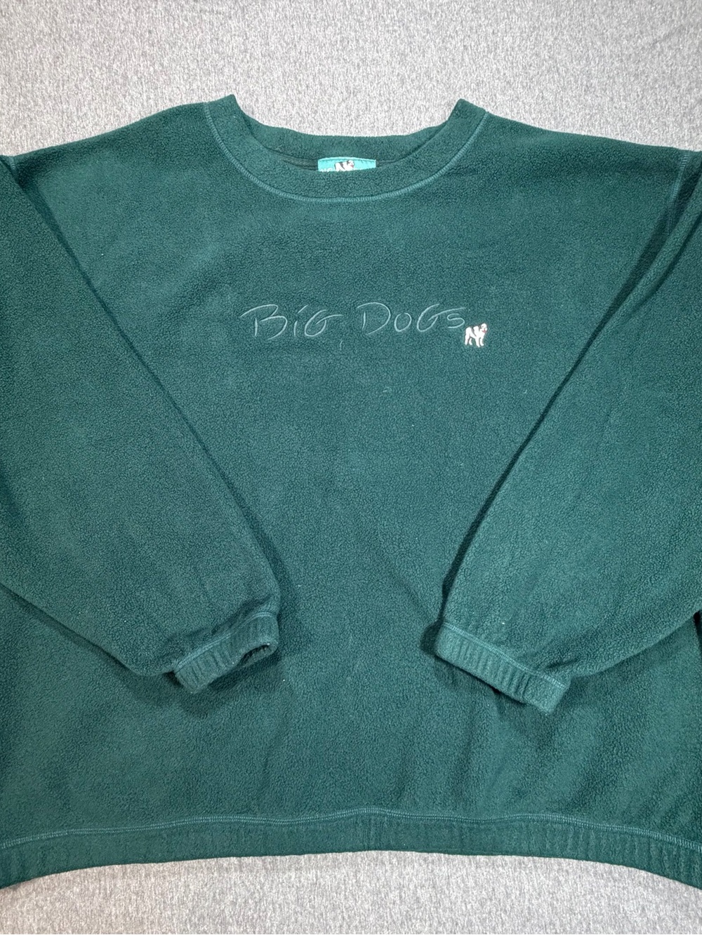 Big Dogs Men’s 4XL Crewneck Fleece Sweatshirt Pullover Heavyweight Embroidered